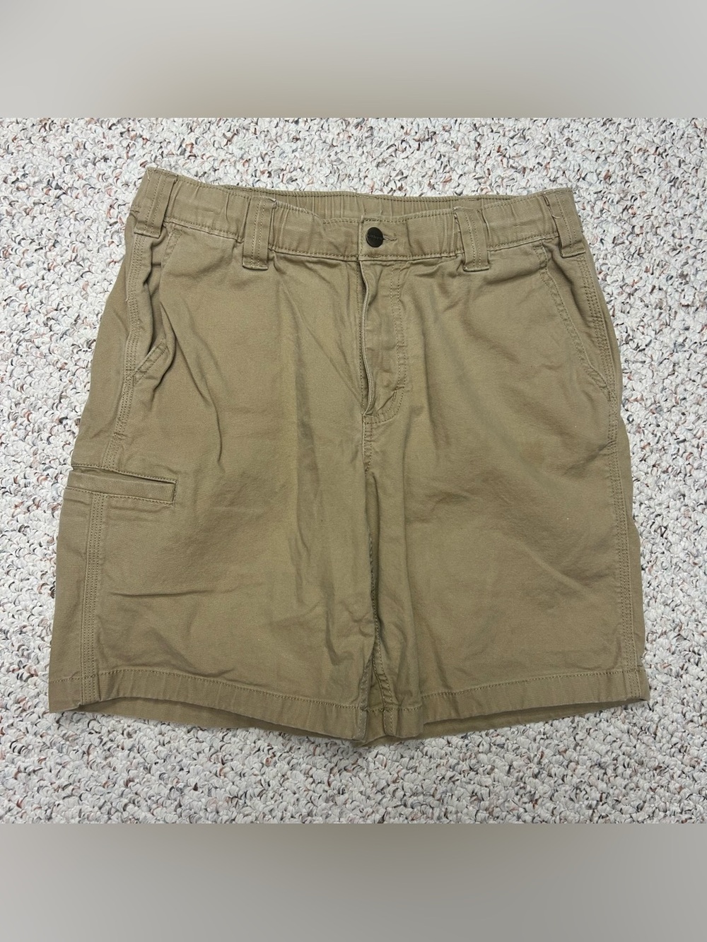 Carhartt Rugged Flex Relaxed Fit Canvas Work Short Khaki 105841 DKH Men’s 31x8